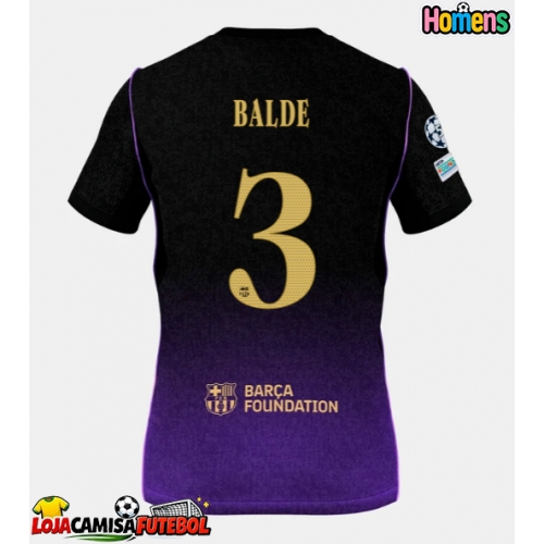 Camisa de Futebol Barcelona Alejandro Balde #3 Equipamento Secundário 2026-27 Manga Curta